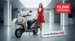 ₹2,000 डिस्काउंट के साथ Honda Activa CNG – किफायती दाम और शानदार परफॉर्मेंस