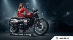 400cc इंजन और लग्जरी डिजाइन – ₹3 लाख कीमत में Triumph Scrambler 400 XC लॉन्च